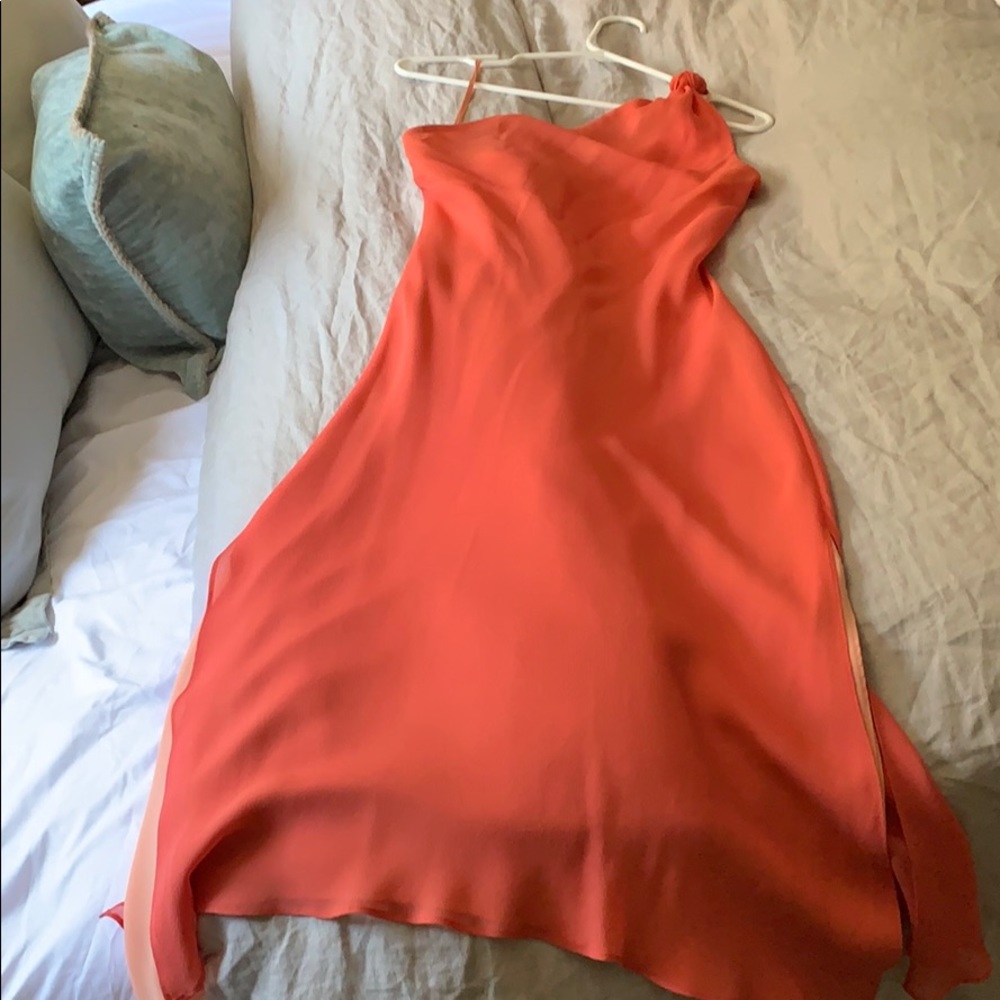 Express Silk Orange dress